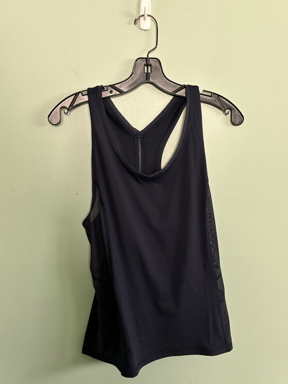 Lululemon Navy Sculpt Tank Top Size S? Mesh Back Workout Yoga
